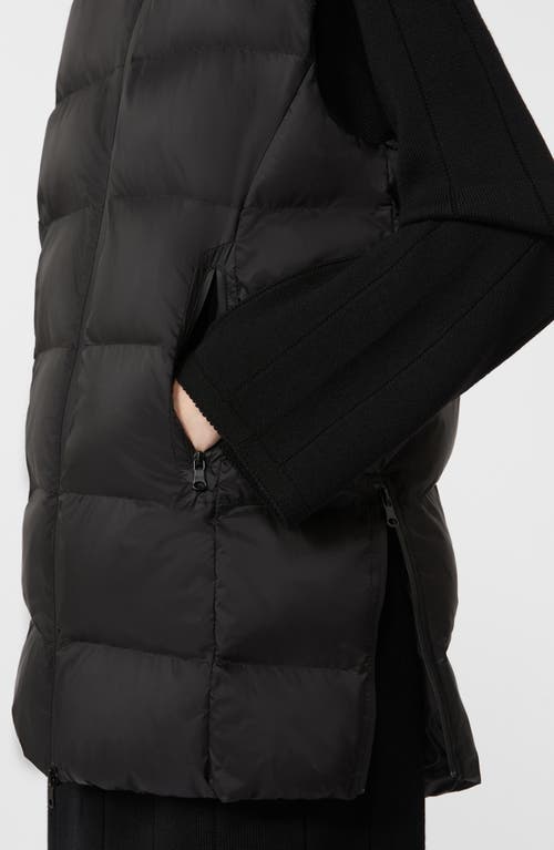 Mm By Max Mara Lodola Hooded Quilted Vest In Black