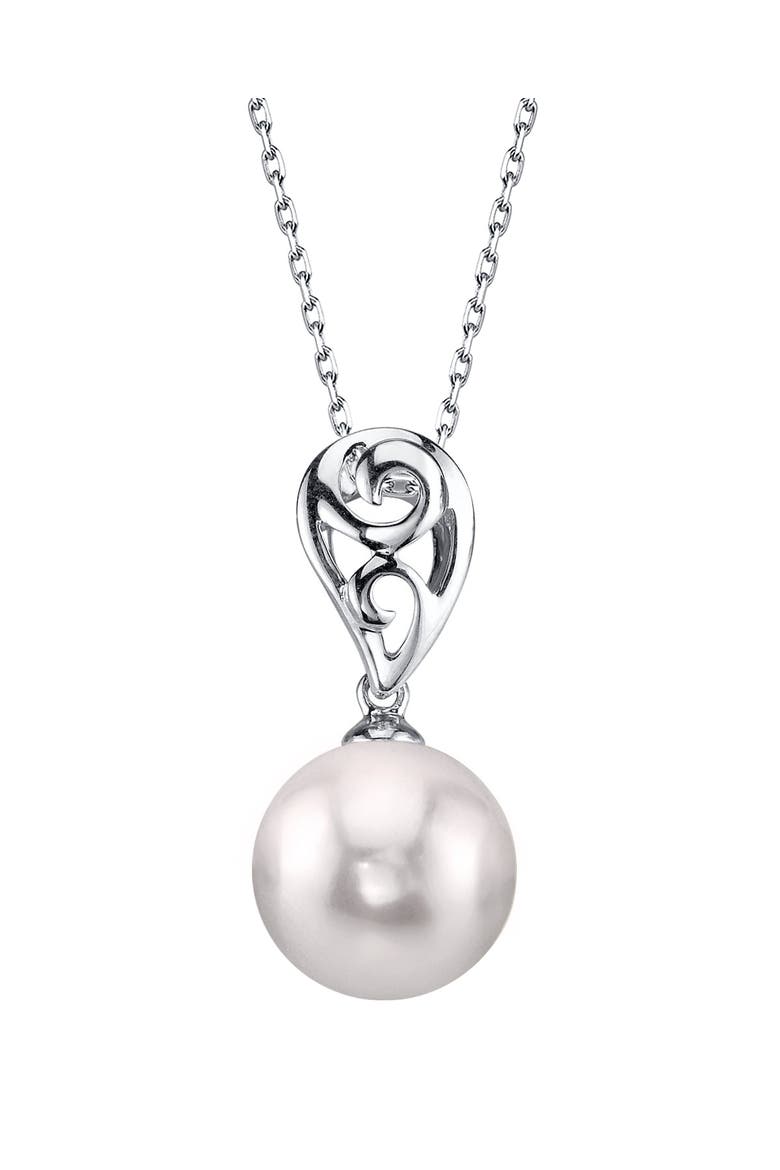 Akoya Pearl Andrea Pendant, Main, color, White Pearl