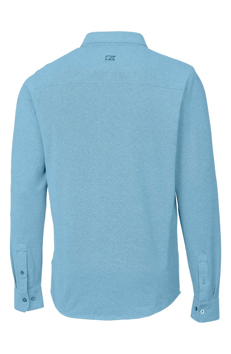 Cutter & Buck Reach Button-Down Piqué Knit Shirt, Alternate, color, Lakeshore