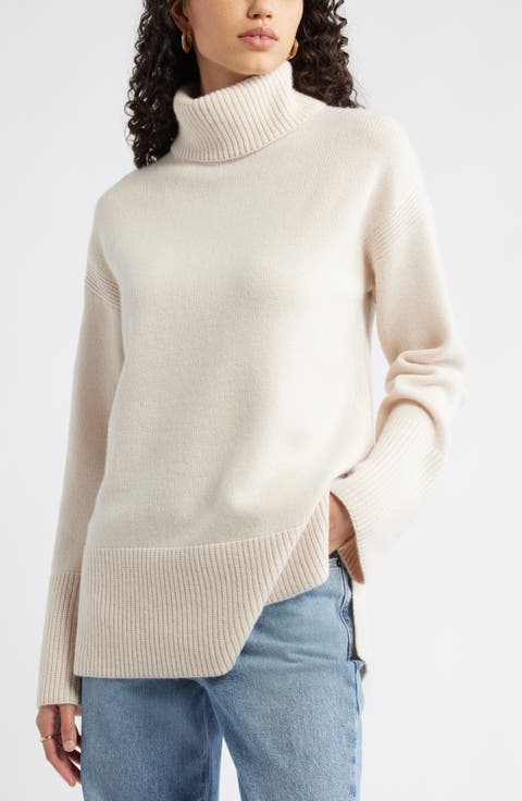 Wool & Cashmere Turtleneck Sweater