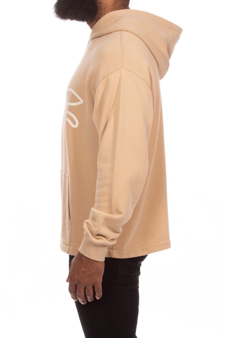 Run Logo Cotton French Terry Hoodie, Alternate, color, INCENSE