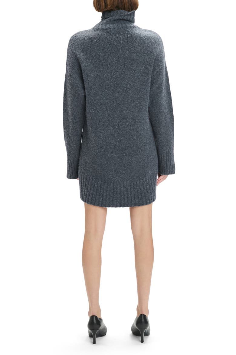 The St. James Long Sleeve Turtleneck Wool Blend Sweater Dress, Alternate, color, LONDON FOG
