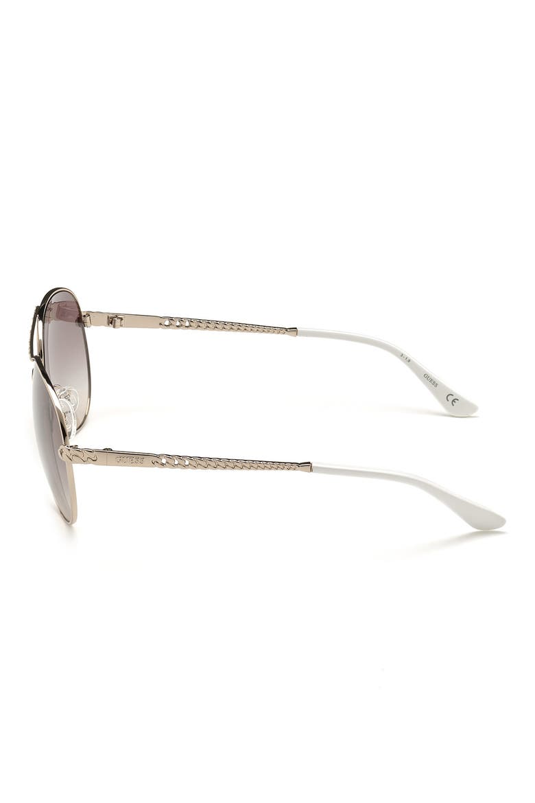 Pilot Sunglasses, Alternate, color, SHINY ROSE GOLD / BROWN
