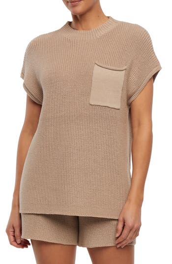 Three Dots Michaela Pocket Knit T-shirt