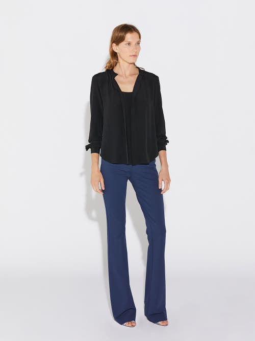 Callas Milano Olympia Silk Blouse In Black