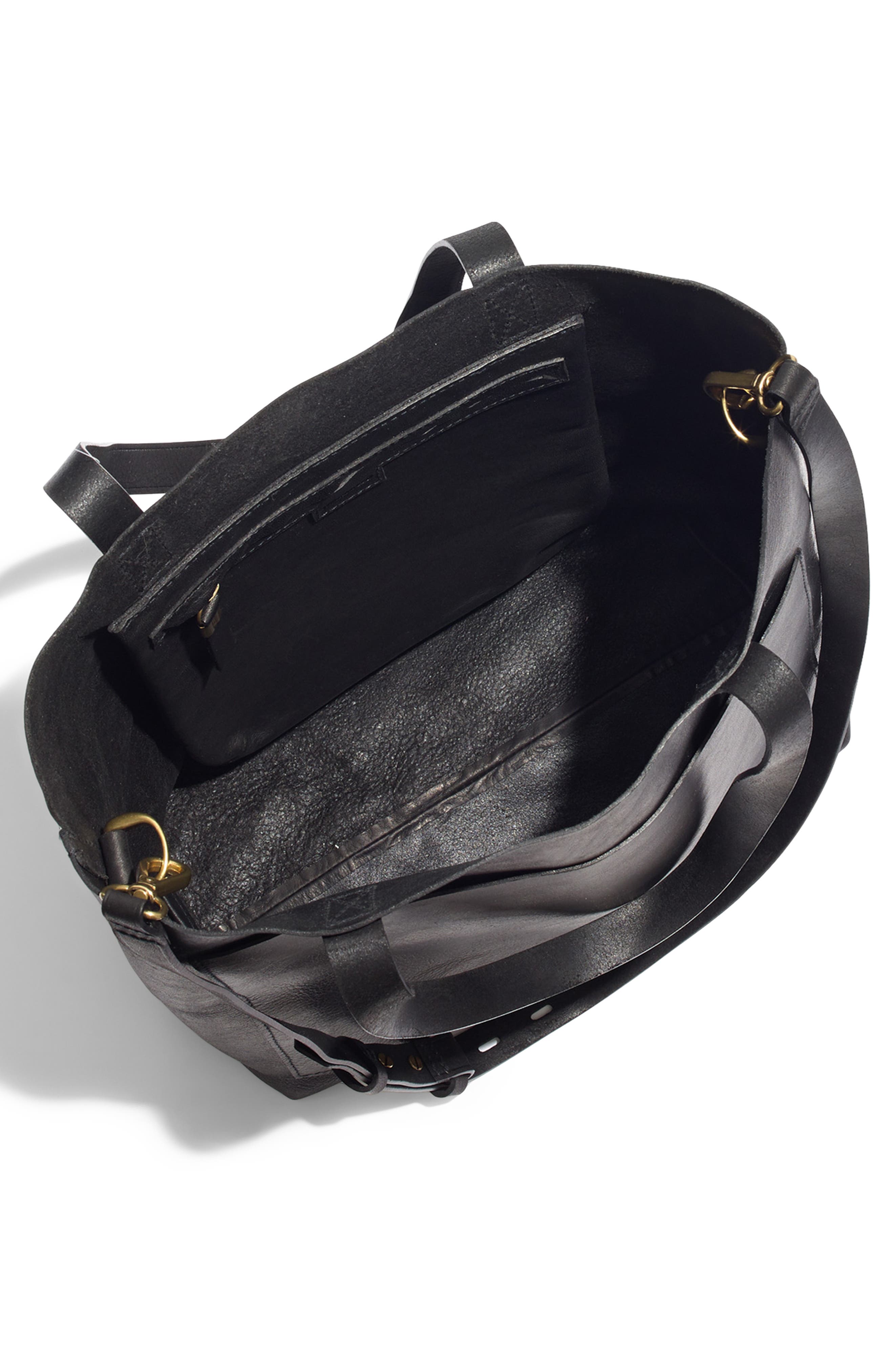 Madewell Medium Leather Transport Tote, Alternate, color, 