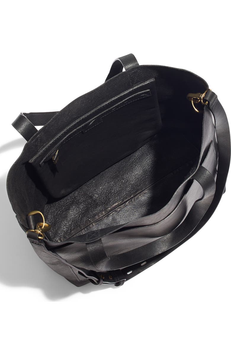 Madewell Medium Leather Transport Tote, Alternate, color,