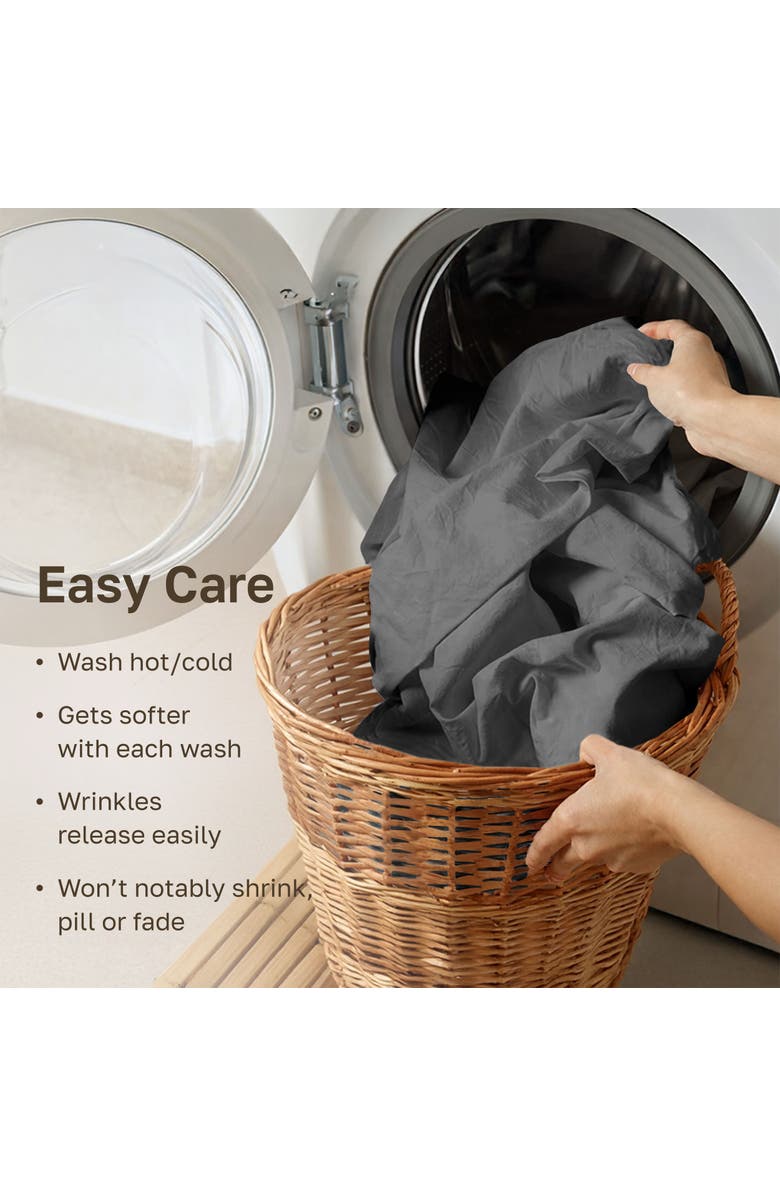 CALIFORNIA DESIGN DEN Hotel Luxe 800 Thread Count 100% Cotton Sateen Sheet Set, Alternate, color, Grey