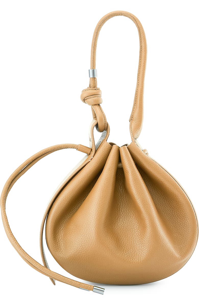 behno Medium Ina Pebble Leather Shoulder Bag, Main, color, Bisque