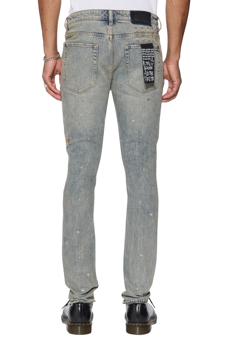 Ksubi Van Winkle Stagelight Metalik Skinny Jeans, Alternate, color, 