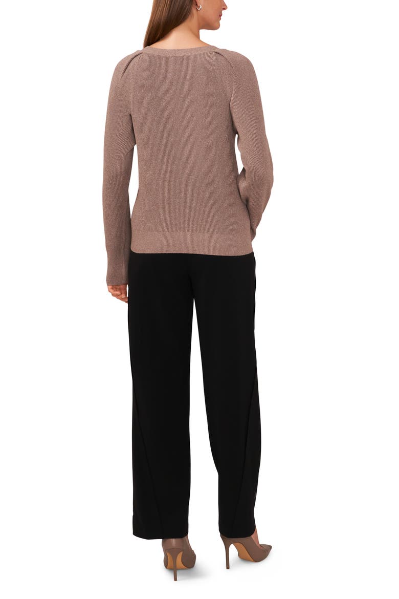 Raglan Rib Sweater, Alternate, color, TAUPE