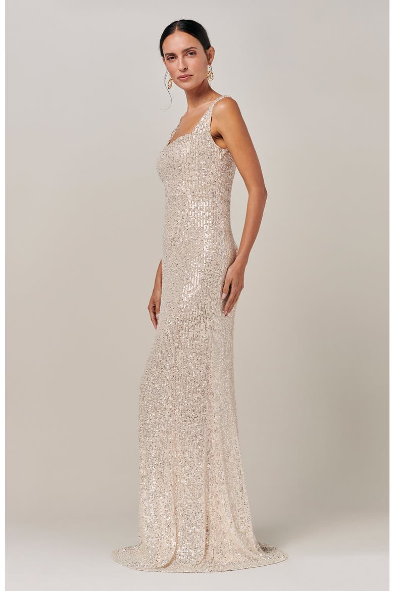 Hozier Gown, Alternate, color, Champagne Sequin
