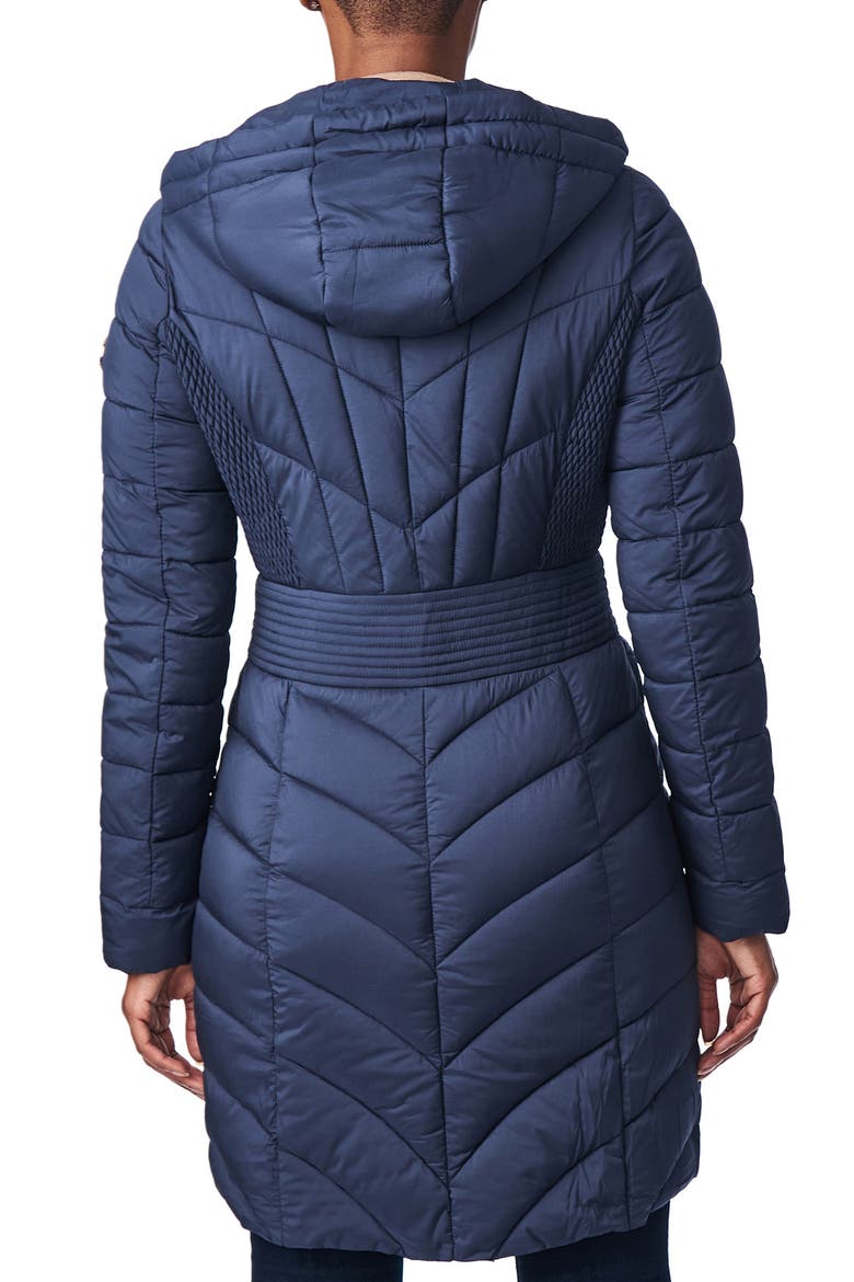 Packable Hooded Walker Coat, Alternate, color, DEEP OCEAN