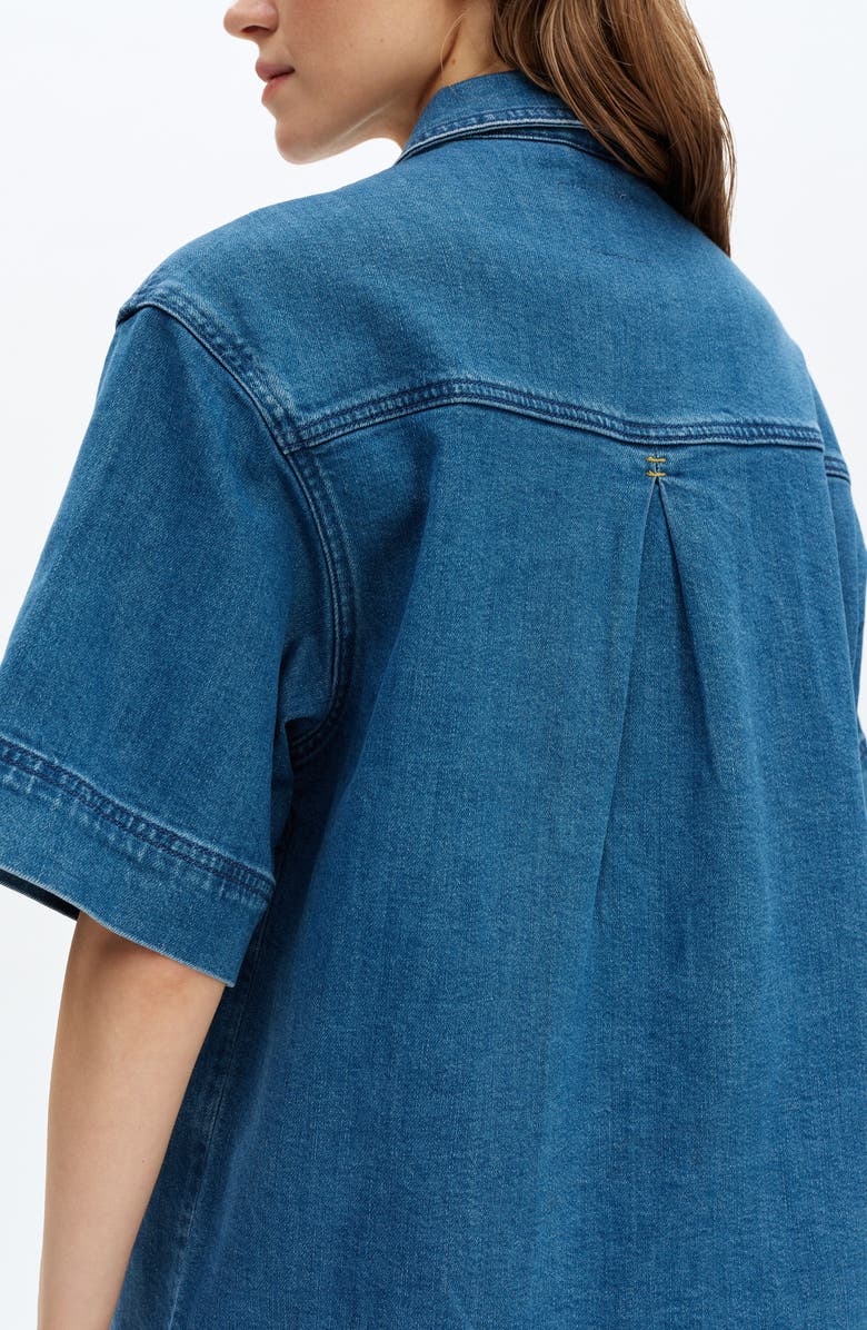 Bayeas Zephyrine Denim Button-Up Shirt, Alternate, color, 