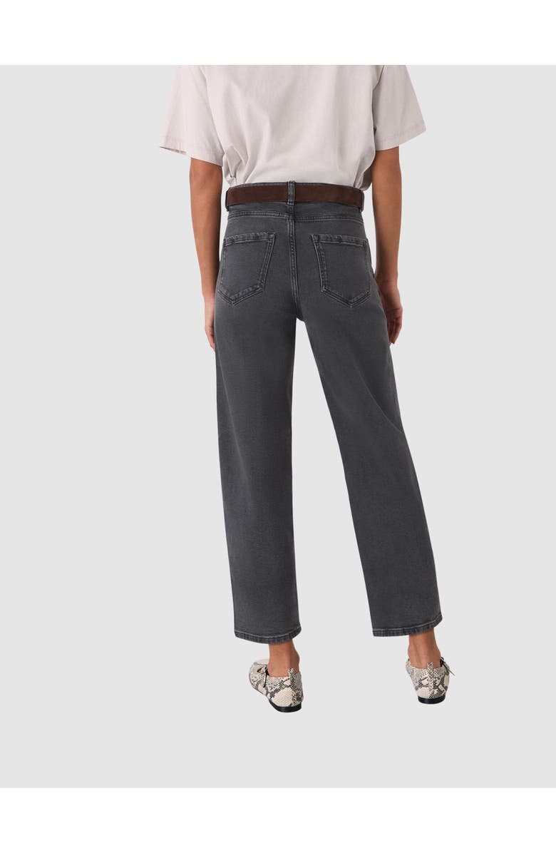 Whistles Stretch Barrel Leg Jeans, Alternate, color, Grey