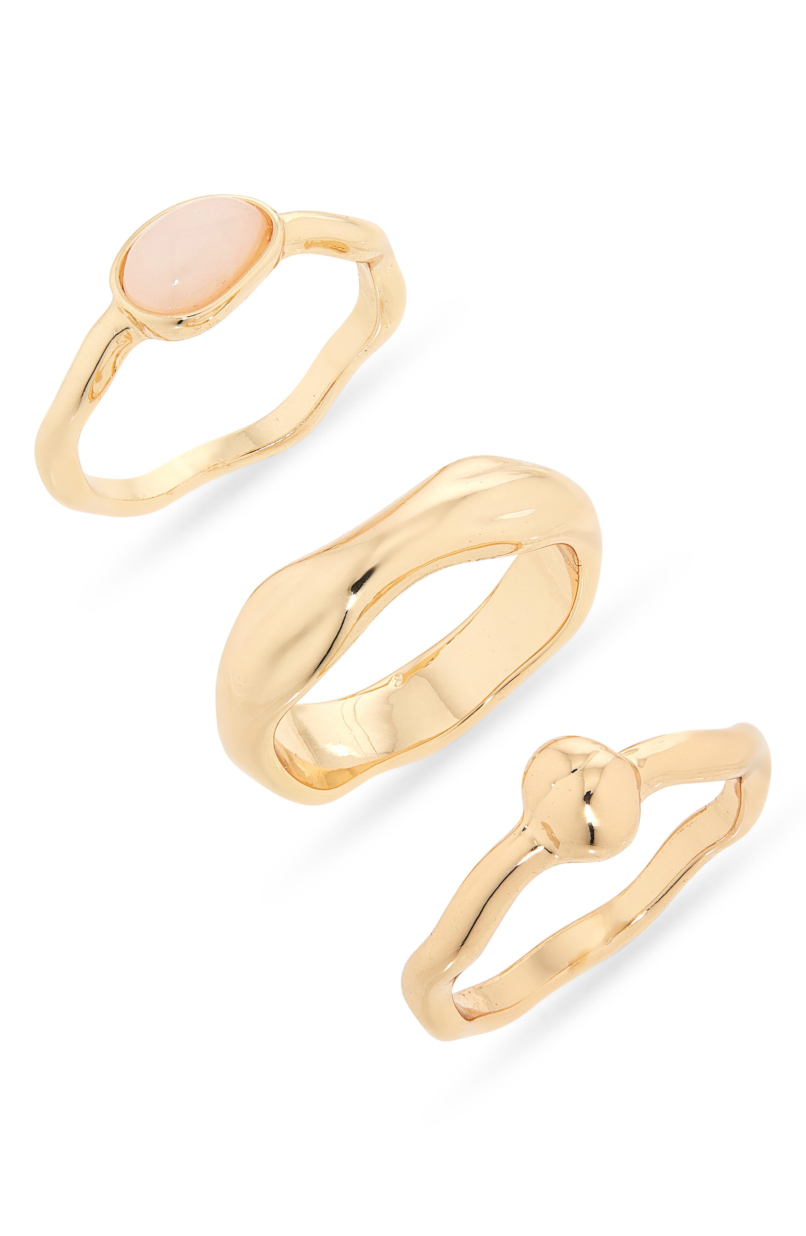 NORDSTROM RACK Set of 3 Molten Rings