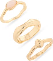 NORDSTROM RACK Set of 3 Molten Rings