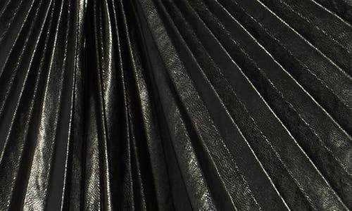 A.l.c . Tracy Asymmetric Pleat Faux Leather Skirt In Black