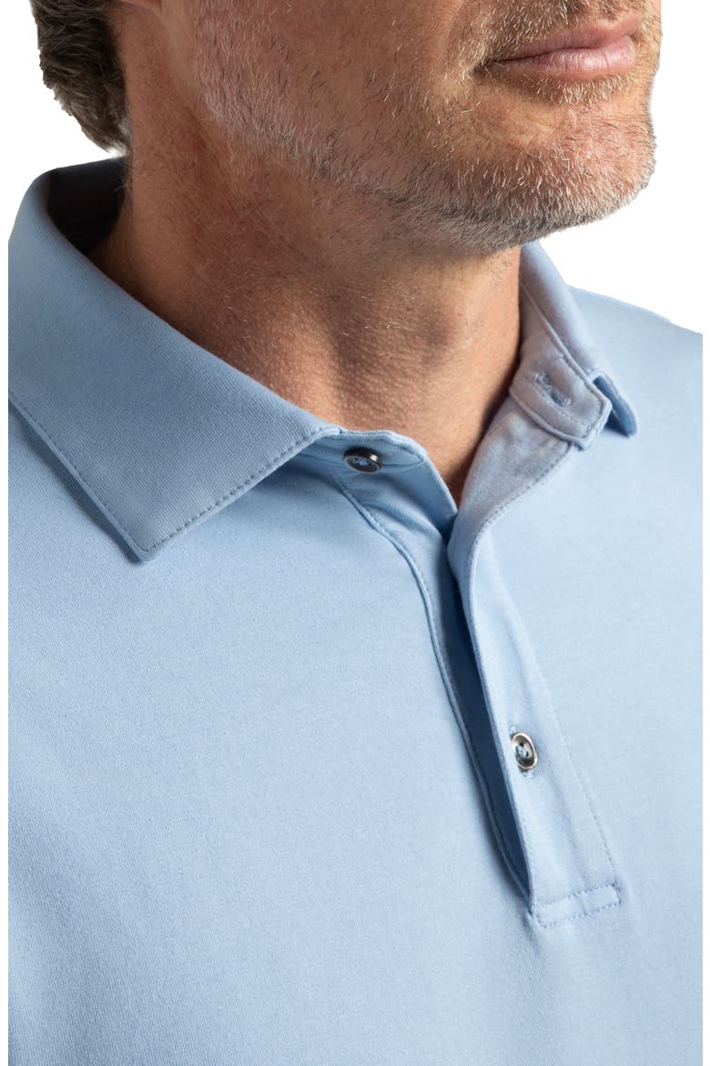 Pinehurst Classic Fit Cotton Blend Golf Polo, Alternate, color, BLUE JAY