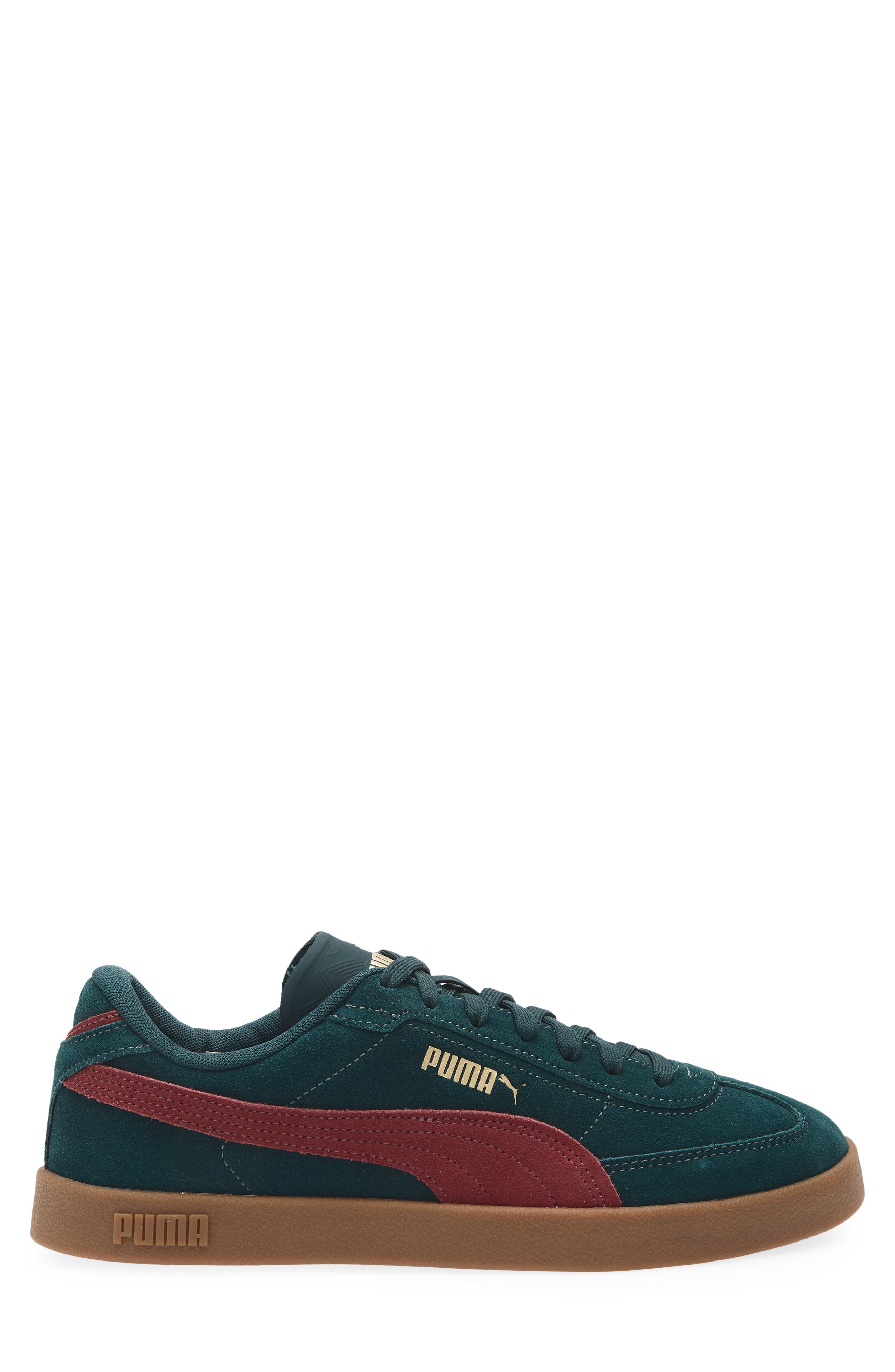 PUMA Club II Era Sneaker, Alternate, color, Green Terrain/ Ruby Shimmer
