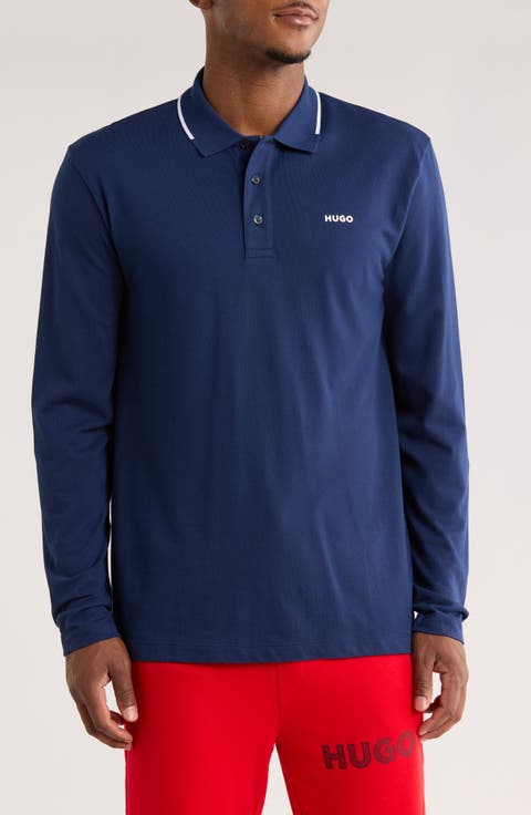 Derriko Long Sleeve Cotton Polo