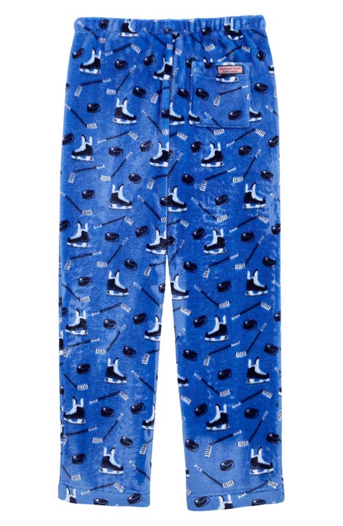 Vineyard Vines Kids' Print Fleece Sleep Pants In Blue