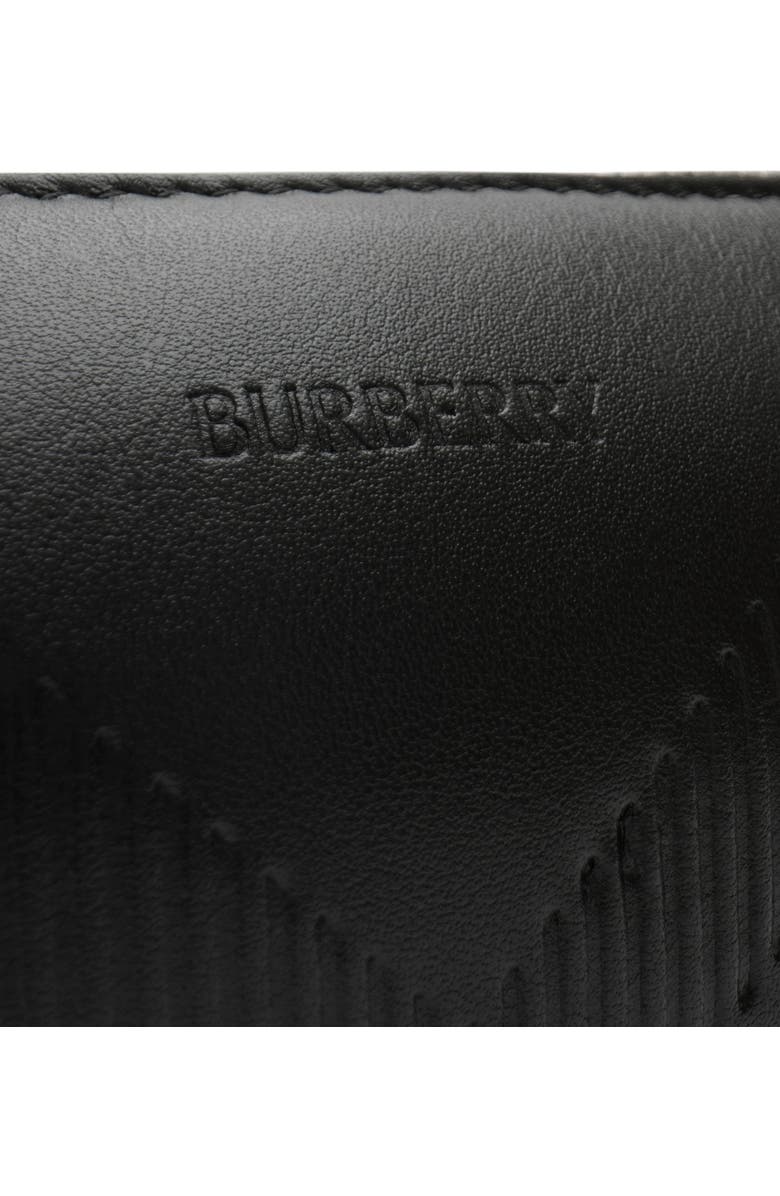 Burberry Embossed Check Crossbody Bag, Alternate, color, Black