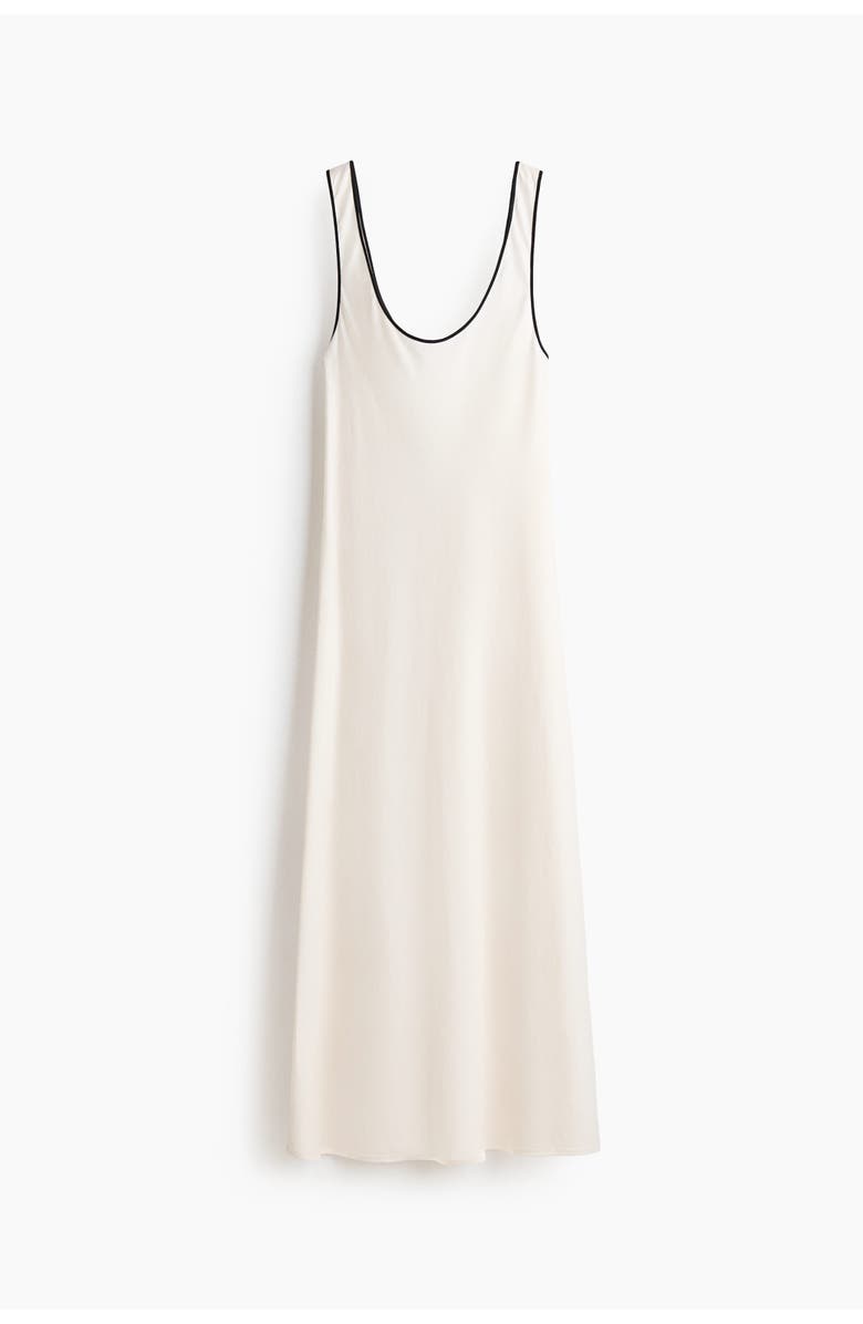 H&M Linen-blend Slip Dress, Main, color, White