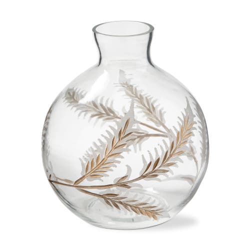 Tag Botanical Etched Glass Vase For Decorative Bouquets Clear In Multi