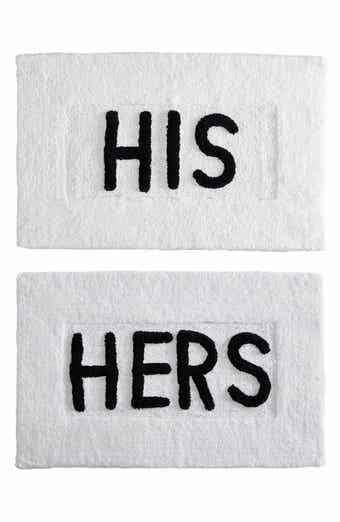 Jean Pierre New York His & Hers 2-Piece Bath Mat Set