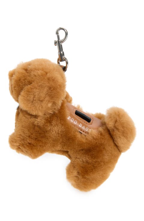 Genuine Shearling Dog Poo Bag Charm