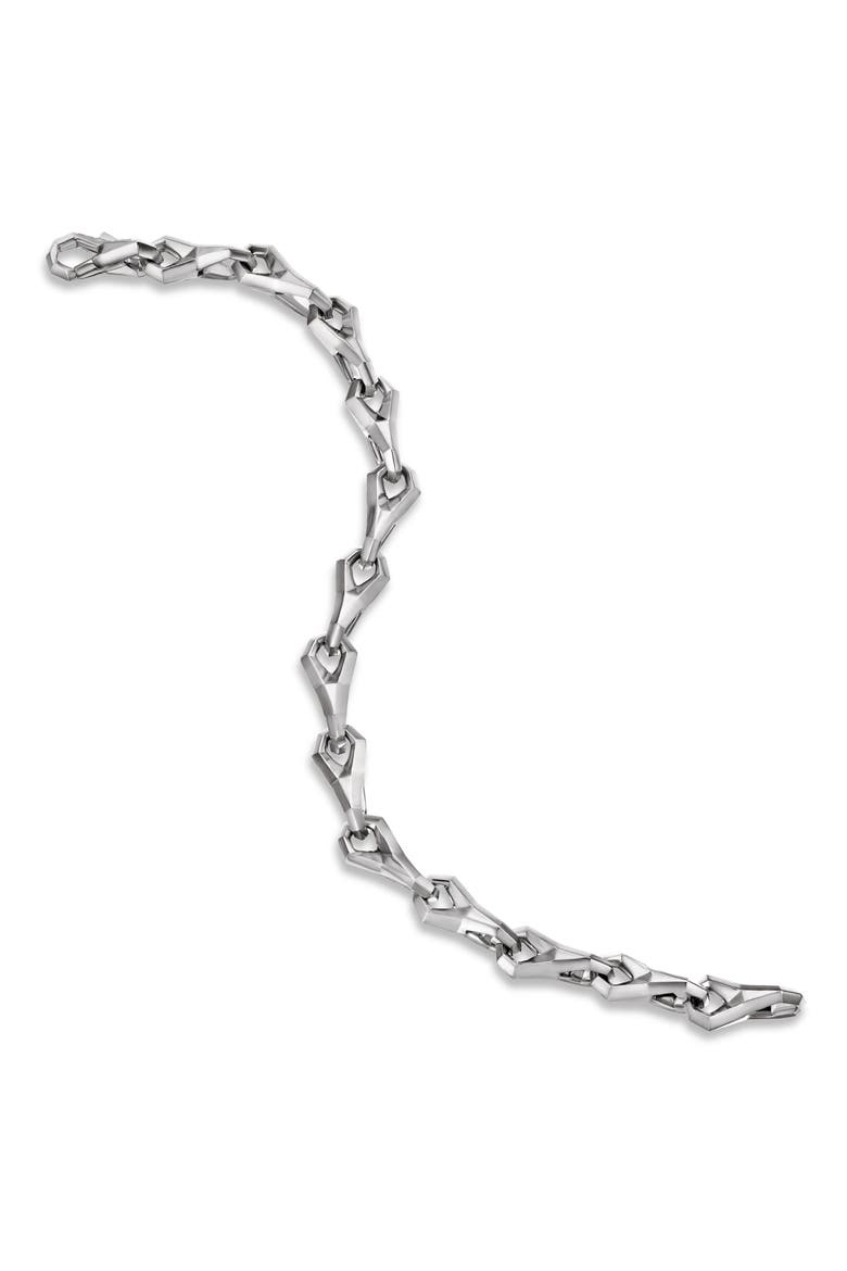 Faceted Link Bracelet; 9mm, Alternate, color, STERLING SILVER