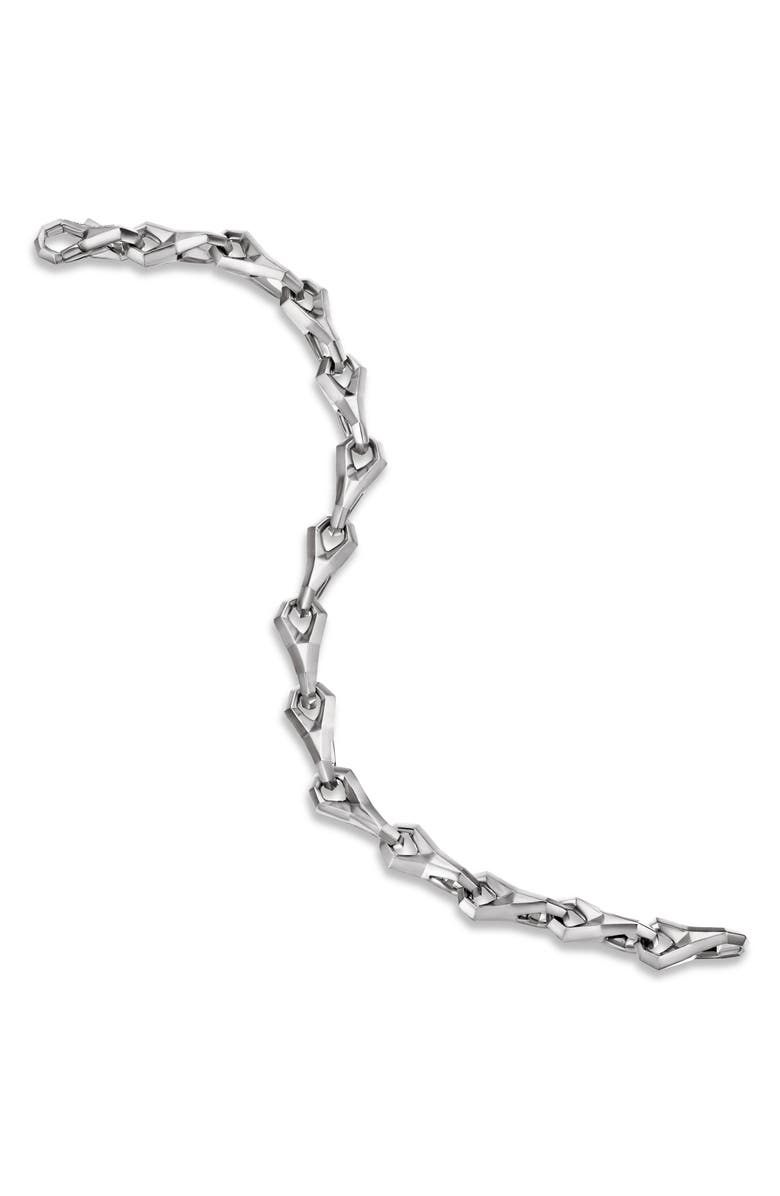 David Yurman Faceted Link Bracelet; 9mm, Alternate, color, Sterling Silver