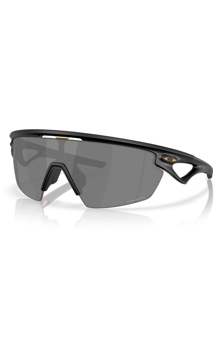 Oakley Prizm<sup>™</sup> Road Sport 36mm Rectangular Sunglasses, Alternate, color, Matte Black / Prizm Black
