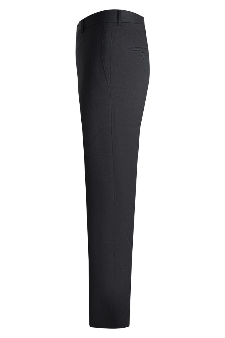 Flat Front Straight Leg Wool Dress Pants, Alternate, color, CHARCOAL