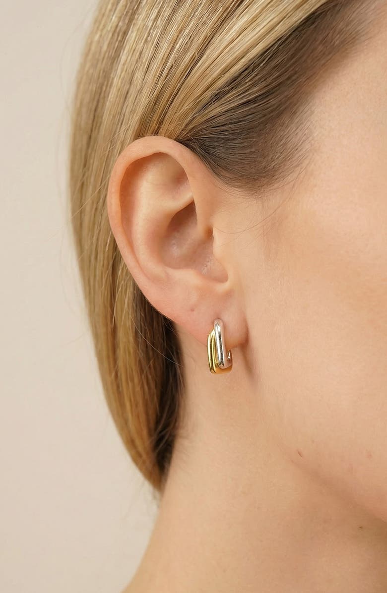 ARGENTO VIVO 2-Tone Hoop Earrings, Alternate, color, Two Tone