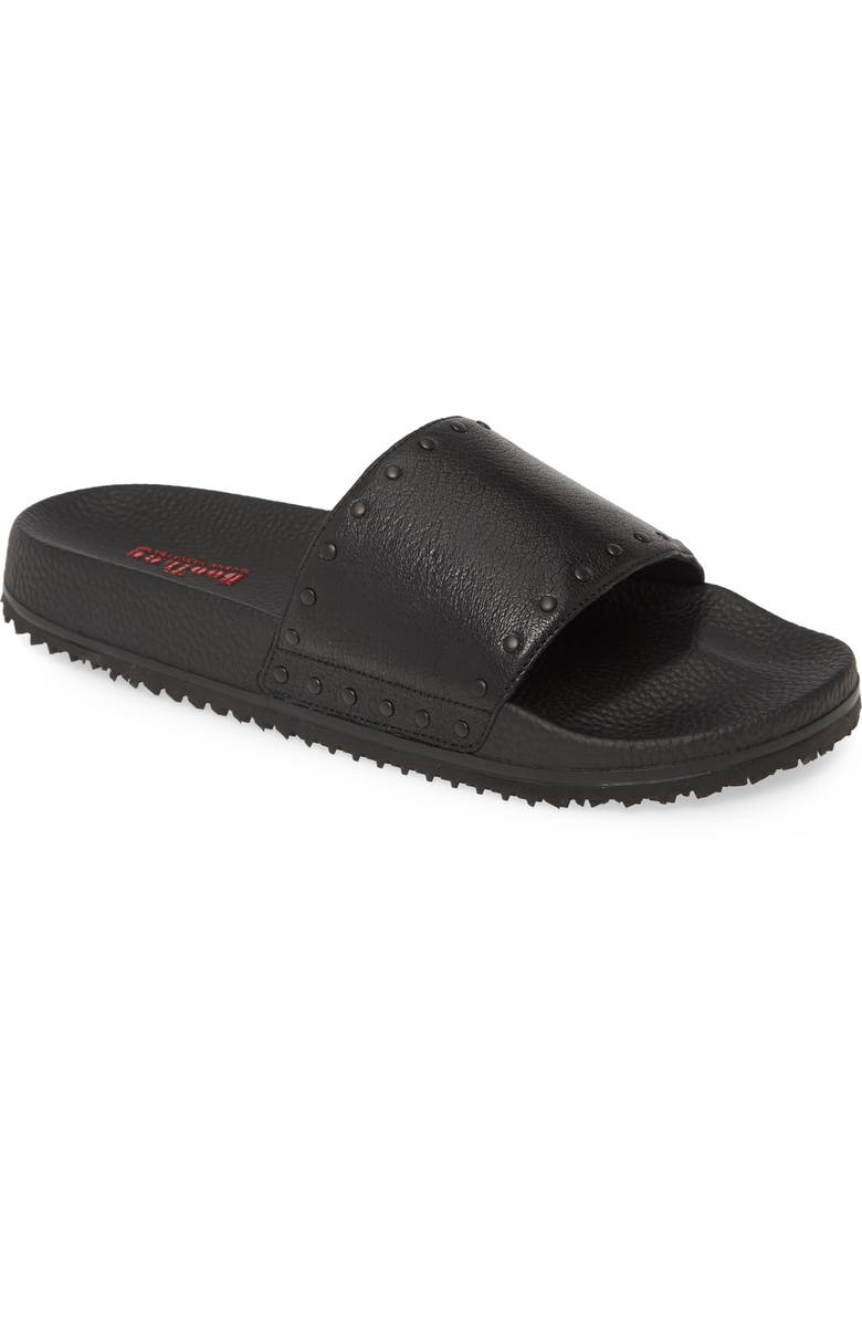 Bootleg by John Varvatos John Varvatos Star USA Studded Slide Sandal, Main, color,