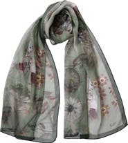 Elizabetta Botanica -  Long Sheer Silk Scarf for Women