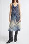 selected Blue Distressed Medallion