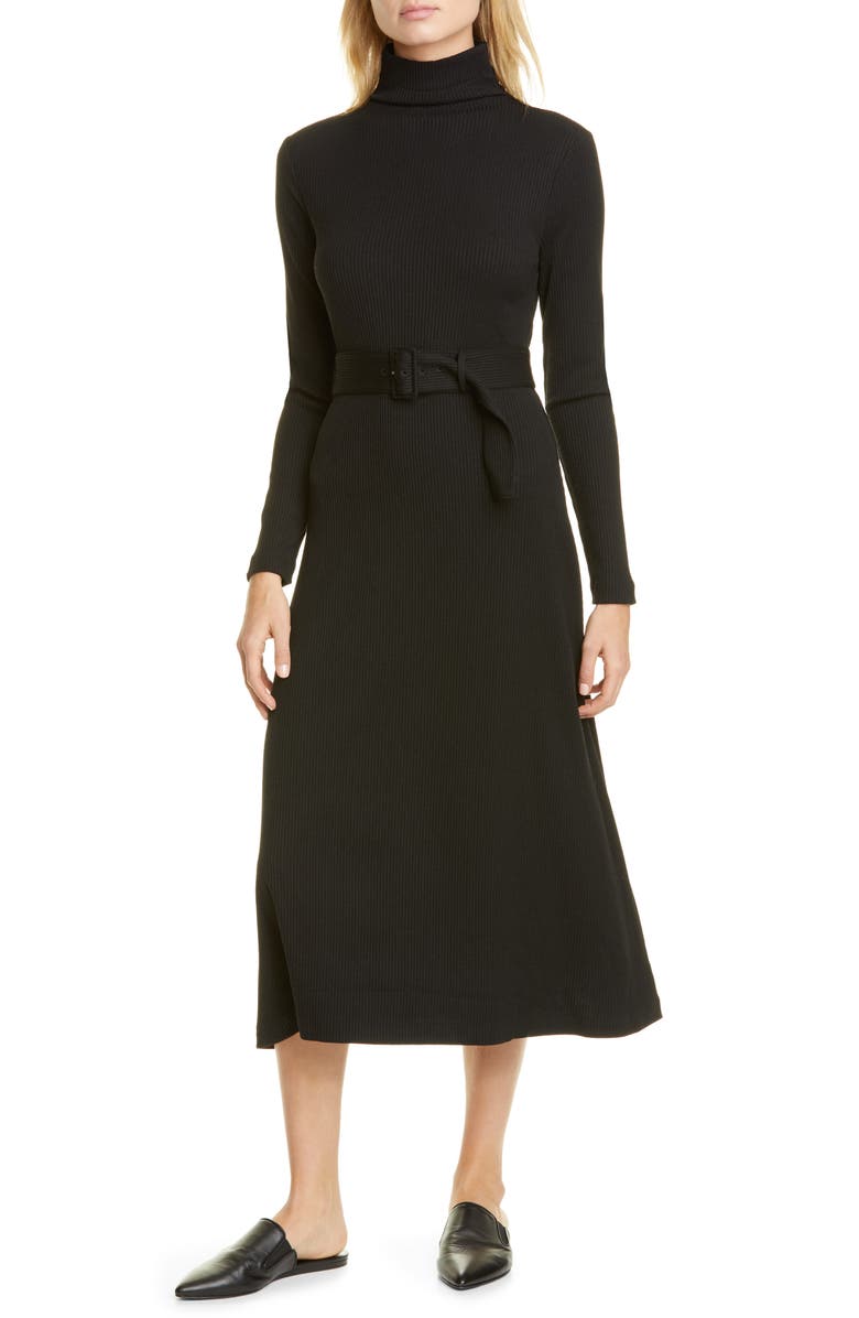 Club Monaco Melissah Knit Long Sleeve Midi Dress, Main, color,