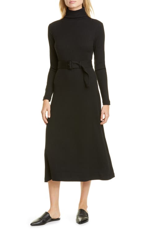 Melissah Knit Long Sleeve Midi Dress