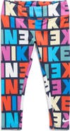 Nike Kids' Block Logo Print Leggings