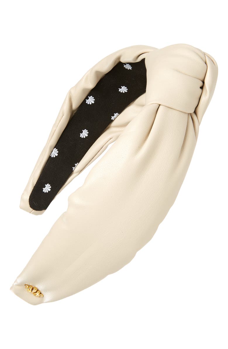 Lele Sadoughi Faux Leather Knotted Headband | Nordstrom display picture 2