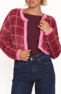 Petal & Pup Viola Brushed Plaid Cardigan