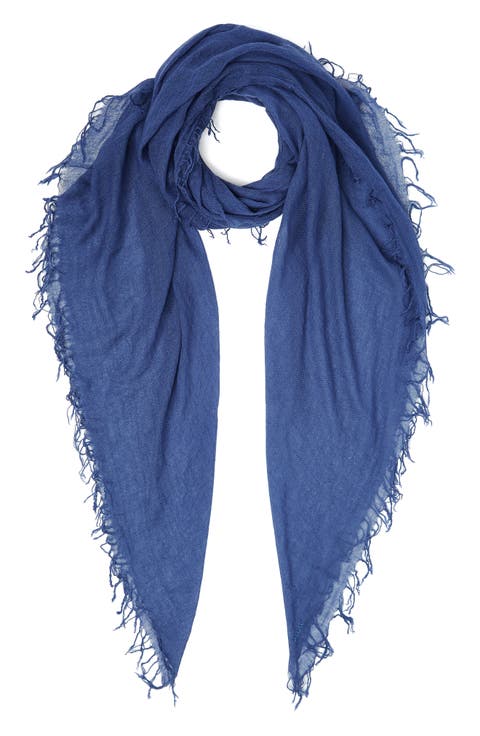 Fringe Cashmere & Silk Scarf