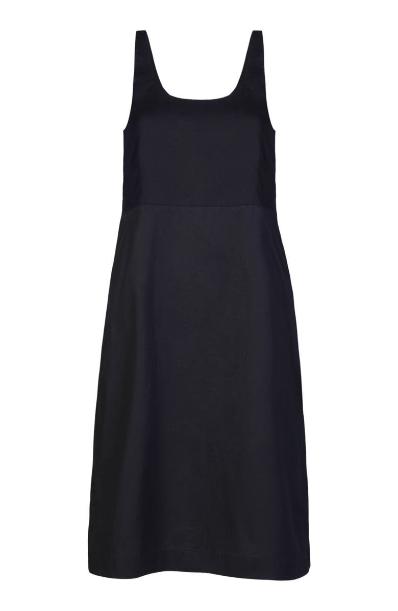 Reistor Fitted Knee Length Dress, Alternate, color, Black