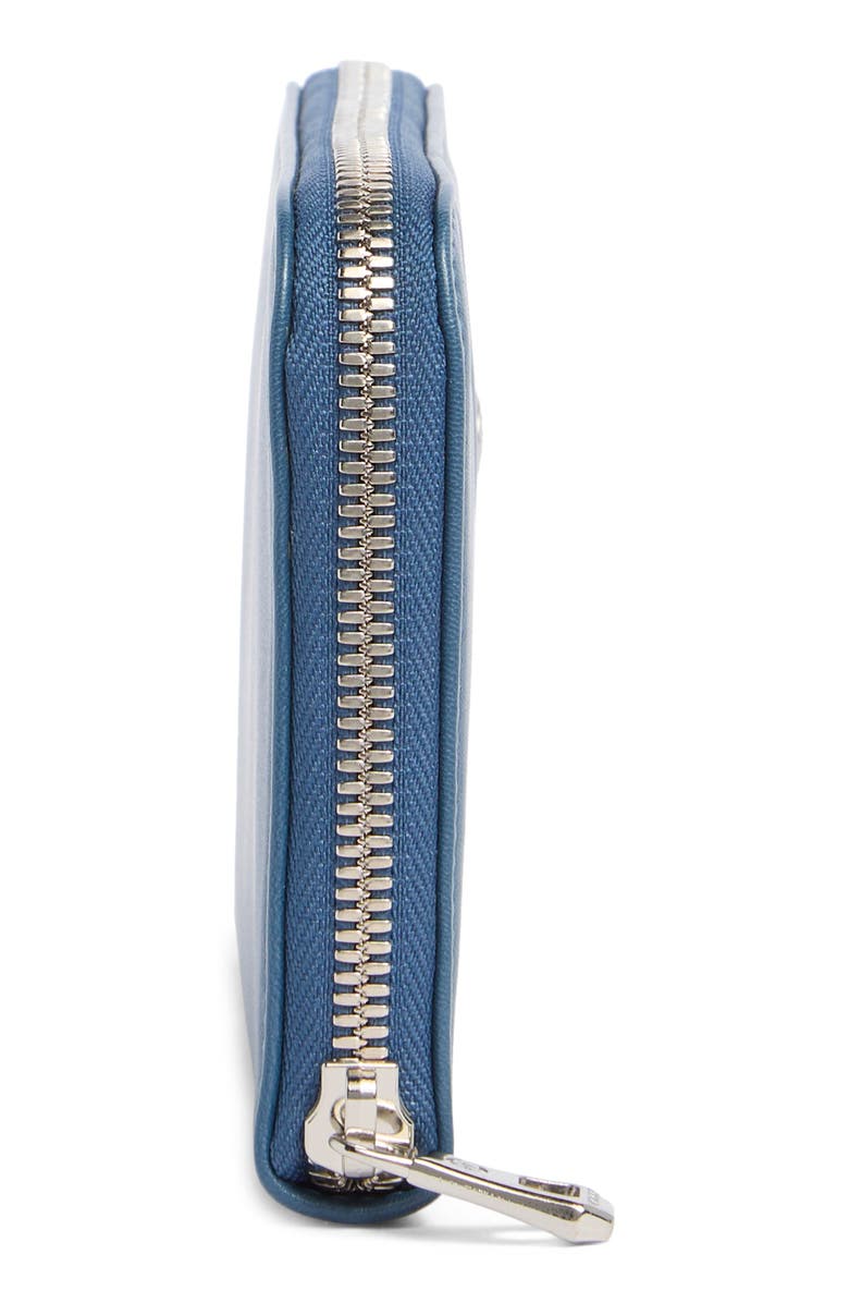 Longchamp Le Pliage Center Zip Wallet, Alternate, color, Pilot Blue