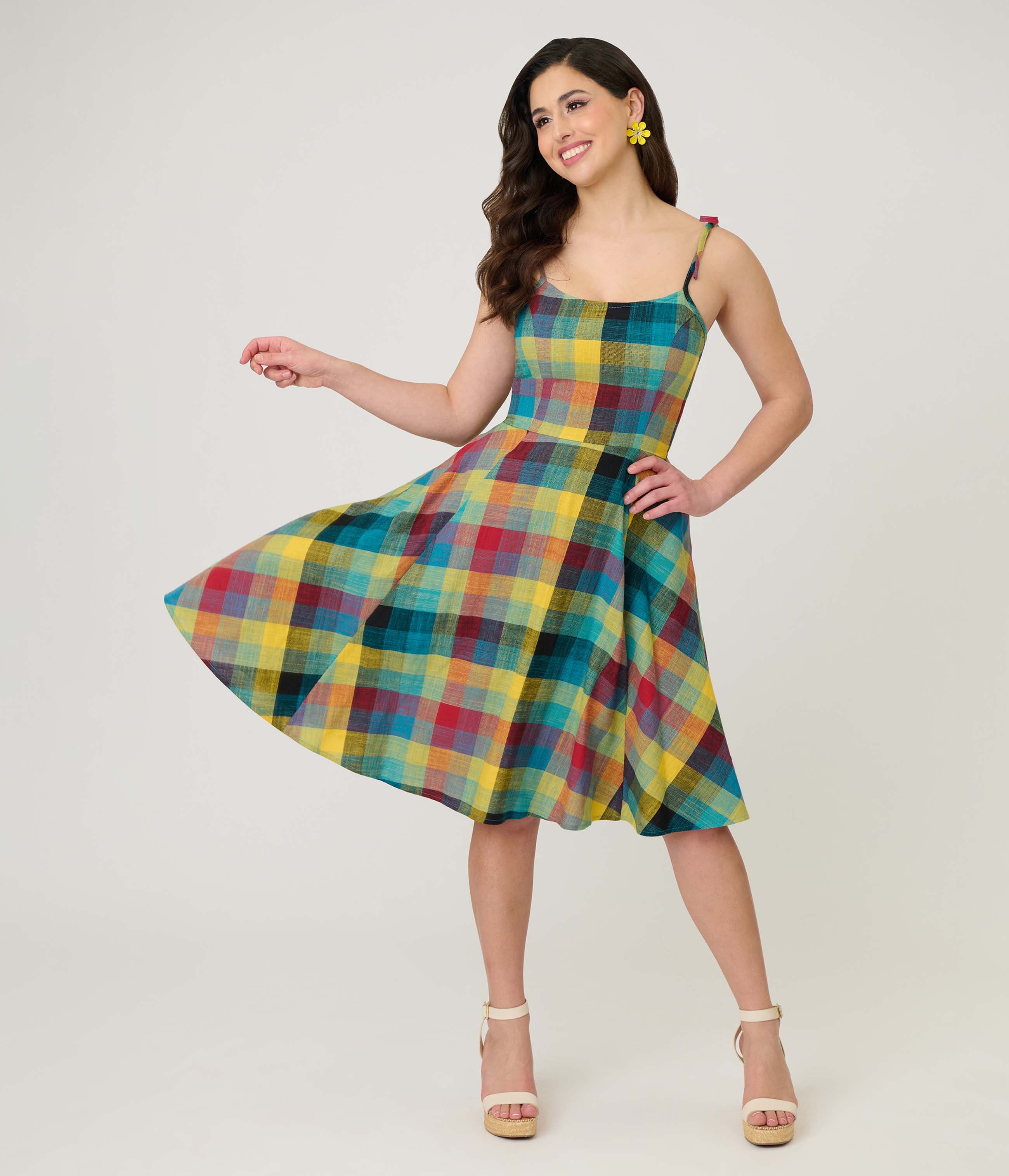 selected Green Multi Plaid