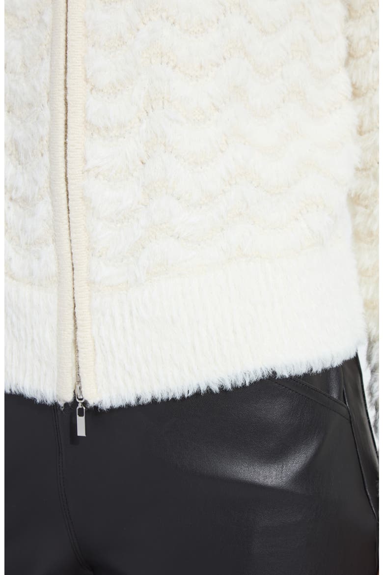 Ivanna Faux Fur Bomber Jacket, Alternate, color, SNOW WHITE