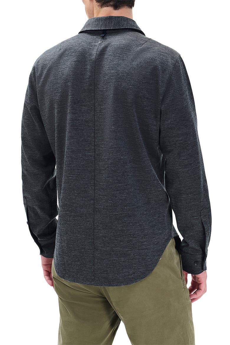 Tomlin Merino Wool Button-Up Shirt, Alternate, color, CHARCOAL